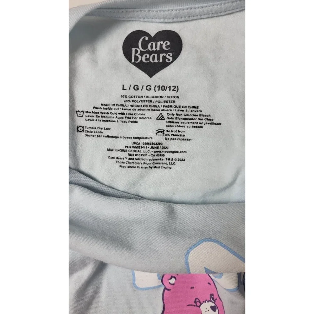 Care Bears T-Shirt Grumpy Cheer Funshine Good Luck Friend Size Large - Picture 5 of 5